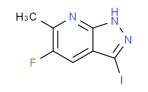 CAS No. 1426309-26-3, 5-Fluoro-3-iodo-6-methyl-1H-pyrazolo[3,4-b]pyridine