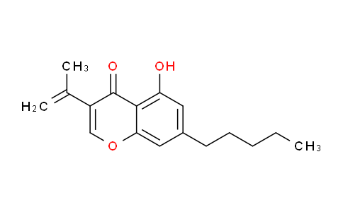 CAS No. 88682-05-7, 5-Hydroxy-7-pentyl-3-(prop-1-en-2-yl)-4H-chromen-4-one