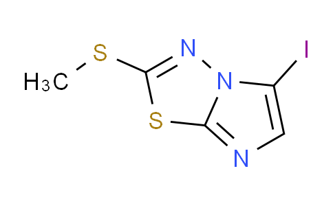 CAS No. 1206207-43-3, 5-Iodo-2-(methylthio)imidazo[2,1-b][1,3,4]thiadiazole