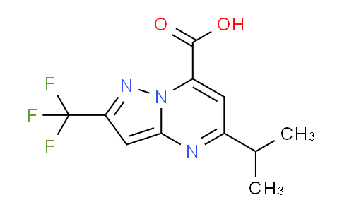 CAS No. 1795426-66-2, 5-Isopropyl-2-(trifluoromethyl)pyrazolo[1,5-a]pyrimidine-7-carboxylic acid
