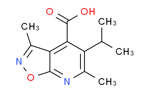 CAS No. 1352506-09-2, 5-Isopropyl-3,6-dimethylisoxazolo[5,4-b]pyridine-4-carboxylic acid