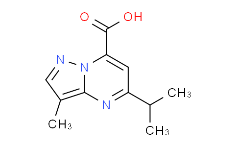CAS No. 1443279-67-1, 5-Isopropyl-3-methylpyrazolo[1,5-a]pyrimidine-7-carboxylic acid