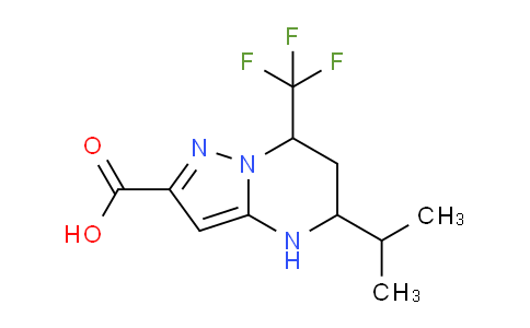 CAS No. 436088-40-3, 5-Isopropyl-7-(trifluoromethyl)-4,5,6,7-tetrahydropyrazolo[1,5-a]pyrimidine-2-carboxylic acid