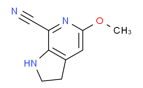CAS No. 727993-76-2, 5-Methoxy-2,3-dihydro-1H-pyrrolo[2,3-c]pyridine-7-carbonitrile