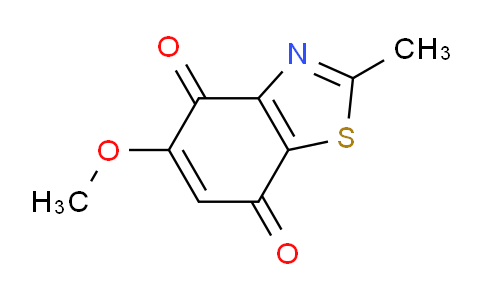 CAS No. 265312-60-5, 5-Methoxy-2-methylbenzo[d]thiazole-4,7-dione