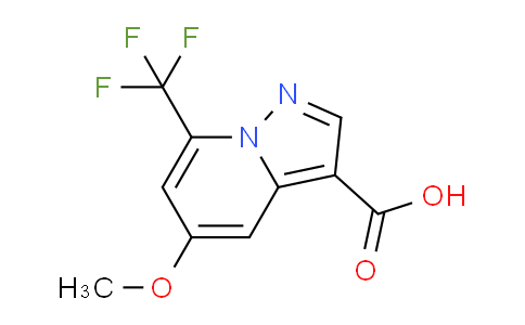 CAS No. 1363404-67-4, 5-Methoxy-7-(trifluoromethyl)pyrazolo[1,5-a]pyridine-3-carboxylic acid