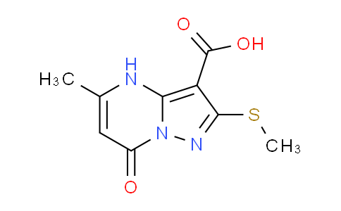 CAS No. 1263215-47-9, 5-Methyl-2-(methylthio)-7-oxo-4,7-dihydropyrazolo[1,5-a]pyrimidine-3-carboxylic acid