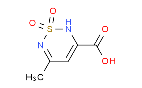 CAS No. 924869-06-7, 5-Methyl-2H-1,2,6-thiadiazine-3-carboxylic acid 1,1-dioxide