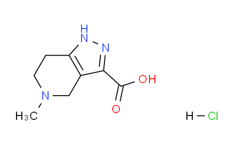 CAS No. 1357353-51-5, 5-Methyl-4,5,6,7-tetrahydro-1H-pyrazolo[4,3-c]pyridine-3-carboxylic acid hydrochloride