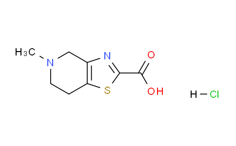 CAS No. 1822641-87-1, 5-Methyl-4,5,6,7-tetrahydrothiazolo[4,5-c]pyridine-2-carboxylic acid hydrochloride