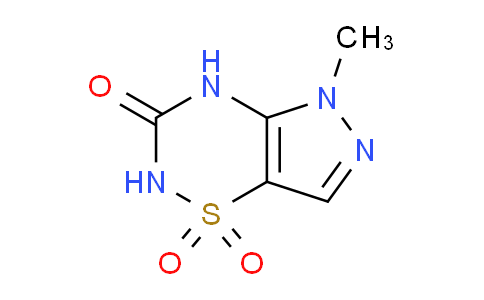 CAS No. 1708401-57-3, 5-Methyl-4,5-dihydropyrazolo[3,4-e][1,2,4]thiadiazin-3(2H)-one 1,1-dioxide