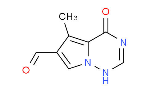 CAS No. 621685-55-0, 5-Methyl-4-oxo-1,4-dihydropyrrolo[2,1-f][1,2,4]triazine-6-carbaldehyde