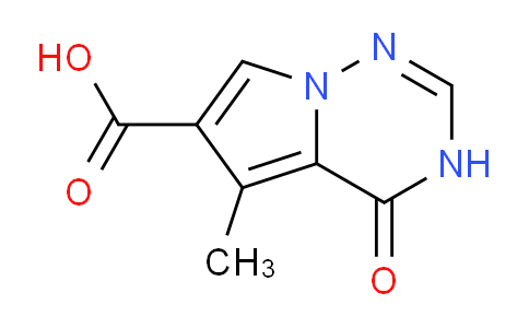 CAS No. 310435-15-5, 5-Methyl-4-oxo-3,4-dihydropyrrolo[2,1-f][1,2,4]triazine-6-carboxylic acid