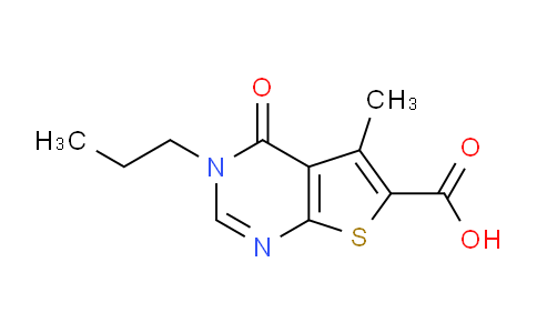 CAS No. 878657-13-7, 5-Methyl-4-oxo-3-propyl-3,4-dihydrothieno[2,3-d]pyrimidine-6-carboxylic acid