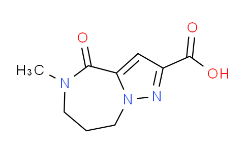 CAS No. 1285251-59-3, 5-Methyl-4-oxo-5,6,7,8-tetrahydro-4H-pyrazolo[1,5-a][1,4]diazepine-2-carboxylic acid