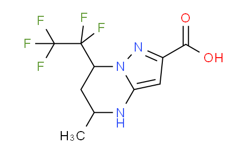 CAS No. 712319-11-4, 5-Methyl-7-(perfluoroethyl)-4,5,6,7-tetrahydropyrazolo[1,5-a]pyrimidine-2-carboxylic acid