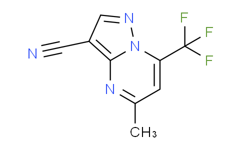 CAS No. 444144-39-2, 5-Methyl-7-(trifluoromethyl)pyrazolo[1,5-a]pyrimidine-3-carbonitrile