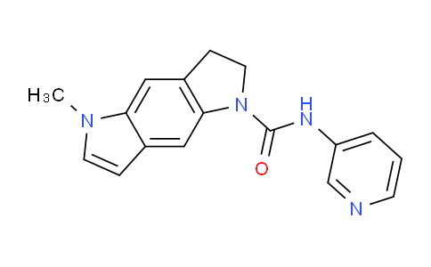CAS No. 158942-04-2, 5-Methyl-N-(pyridin-3-yl)-2,3-dihydropyrrolo[2,3-f]indole-1(5H)-carboxamide