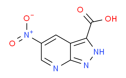 CAS No. 1260384-10-8, 5-Nitro-2H-pyrazolo[3,4-b]pyridine-3-carboxylic acid