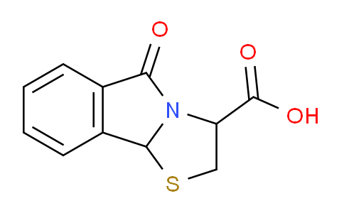 CAS No. 118726-68-4, 5-Oxo-2,3,5,9b-tetrahydrothiazolo[2,3-a]isoindole-3-carboxylic acid