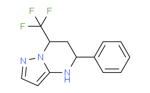 CAS No. 676153-52-9, 5-Phenyl-7-(trifluoromethyl)-4,5,6,7-tetrahydropyrazolo[1,5-a]pyrimidine