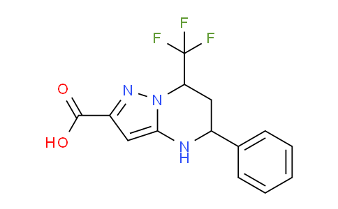 CAS No. 333765-71-2, 5-Phenyl-7-(trifluoromethyl)-4,5,6,7-tetrahydropyrazolo[1,5-a]pyrimidine-2-carboxylic acid