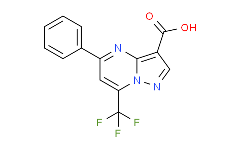 CAS No. 312635-16-8, 5-Phenyl-7-(trifluoromethyl)pyrazolo[1,5-a]pyrimidine-3-carboxylic acid