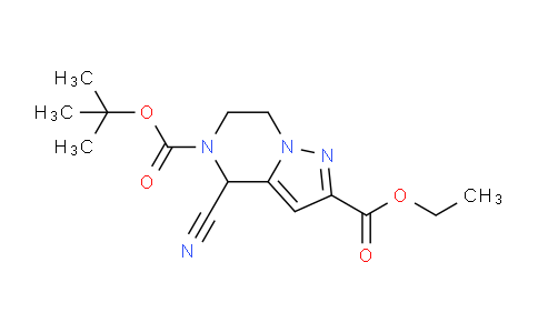CAS No. 1823269-96-0, 5-tert-Butyl 2-ethyl 4-cyano-6,7-dihydropyrazolo[1,5-a]pyrazine-2,5(4H)-dicarboxylate