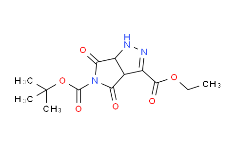 CAS No. 1171423-05-4, 5-tert-Butyl 3-ethyl 4,6-dioxo-3a,4,6,6a-tetrahydropyrrolo[3,4-c]pyrazole-3,5(1H)-dicarboxylate