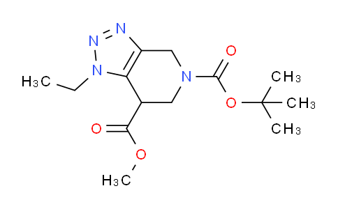 CAS No. 1391732-98-1, 5-tert-Butyl 7-methyl 1-ethyl-6,7-dihydro-1H-[1,2,3]triazolo[4,5-c]pyridine-5,7(4H)-dicarboxylate