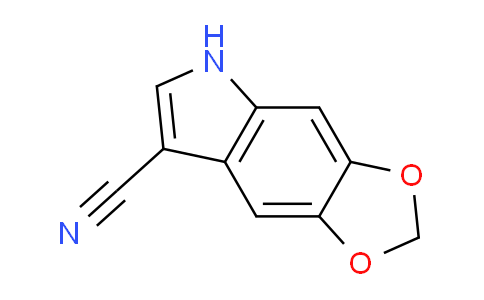 CAS No. 876743-17-8, 5H-[1,3]Dioxolo[4,5-f]indole-7-carbonitrile