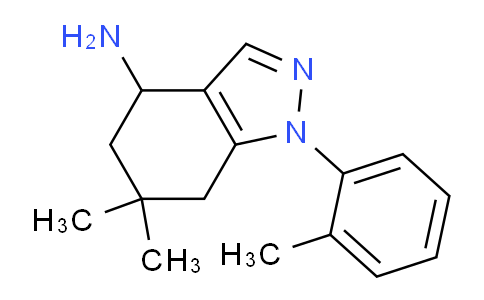 CAS No. 1228551-80-1, 6,6-Dimethyl-1-(o-tolyl)-4,5,6,7-tetrahydro-1H-indazol-4-amine