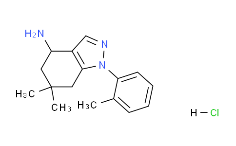 CAS No. 1242339-61-2, 6,6-Dimethyl-1-(o-tolyl)-4,5,6,7-tetrahydro-1H-indazol-4-amine hydrochloride