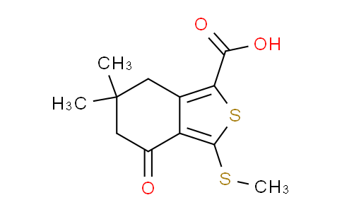 CAS No. 172516-41-5, 6,6-Dimethyl-3-(methylthio)-4-oxo-4,5,6,7-tetrahydrobenzo[c]thiophene-1-carboxylic acid