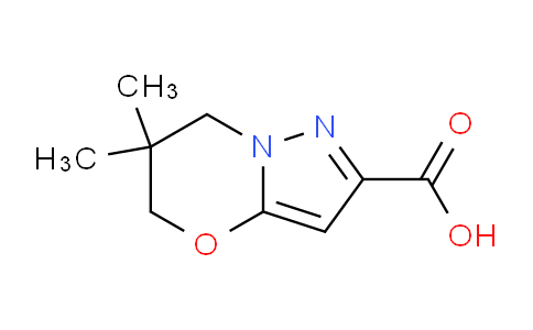CAS No. 1428234-36-9, 6,6-Dimethyl-6,7-dihydro-5H-pyrazolo[5,1-b][1,3]oxazine-2-carboxylic acid