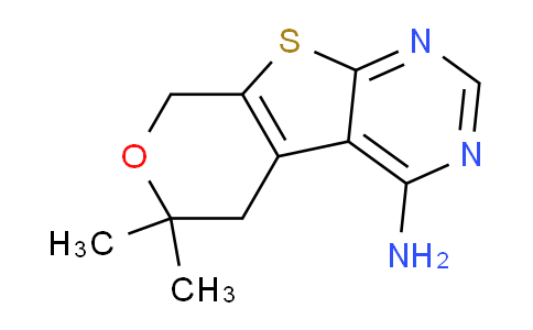 CAS No. 65413-58-3, 6,6-Dimethyl-6,8-dihydro-5H-pyrano[4',3':4,5]thieno[2,3-d]pyrimidin-4-amine