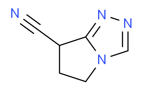 CAS No. 1708485-76-0, 6,7-Dihydro-5H-pyrrolo[2,1-c][1,2,4]triazole-7-carbonitrile