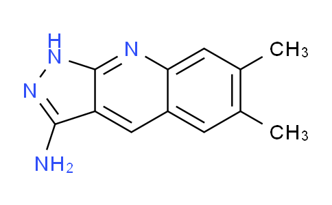 CAS No. 462067-03-4, 6,7-Dimethyl-1H-pyrazolo[3,4-b]quinolin-3-amine