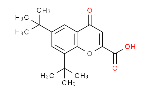 CAS No. 37456-21-6, 6,8-Di-tert-butyl-4-oxo-4H-chromene-2-carboxylic acid
