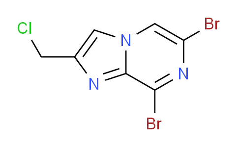 CAS No. 1208087-43-7, 6,8-Dibromo-2-(chloromethyl)imidazo[1,2-a]pyrazine