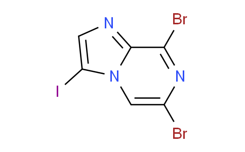 CAS No. 1351373-56-2, 6,8-Dibromo-3-iodoimidazo[1,2-a]pyrazine