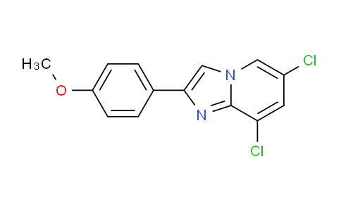 CAS No. 353258-21-6, 6,8-Dichloro-2-(4-methoxyphenyl)imidazo[1,2-a]pyridine