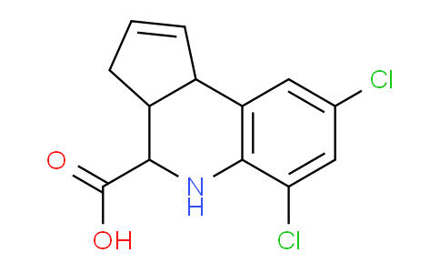 CAS No. 470693-57-3, 6,8-Dichloro-3a,4,5,9b-tetrahydro-3H-cyclopenta[c]quinoline-4-carboxylic acid