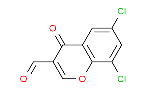 CAS No. 64481-10-3, 6,8-Dichloro-4-oxo-4H-chromene-3-carbaldehyde