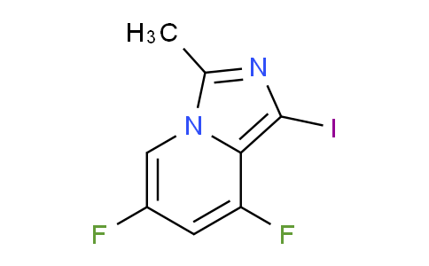 CAS No. 1823916-32-0, 6,8-Difluoro-1-iodo-3-methylimidazo[1,5-a]pyridine