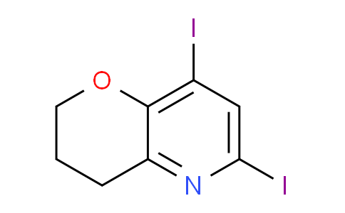 CAS No. 1222533-94-9, 6,8-Diiodo-3,4-dihydro-2H-pyrano[3,2-b]pyridine