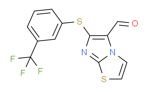 CAS No. 175277-56-2, 6-((3-(Trifluoromethyl)phenyl)thio)imidazo[2,1-b]thiazole-5-carbaldehyde