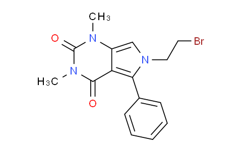 CAS No. 585556-72-5, 6-(2-Bromoethyl)-1,3-dimethyl-5-phenyl-1H-pyrrolo[3,4-d]pyrimidine-2,4(3H,6H)-dione