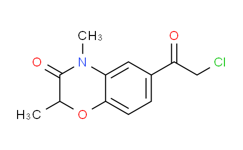 CAS No. 128101-39-3, 6-(2-Chloroacetyl)-2,4-dimethyl-2H-benzo[b][1,4]oxazin-3(4H)-one