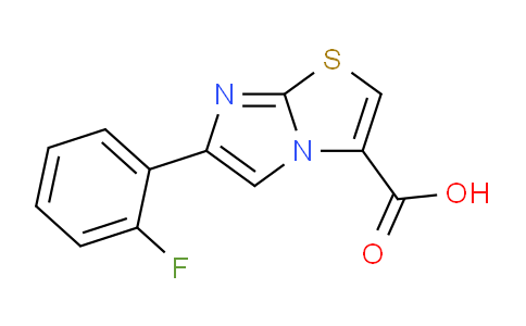 CAS No. 912770-16-2, 6-(2-Fluorophenyl)imidazo[2,1-b]thiazole-3-carboxylic acid